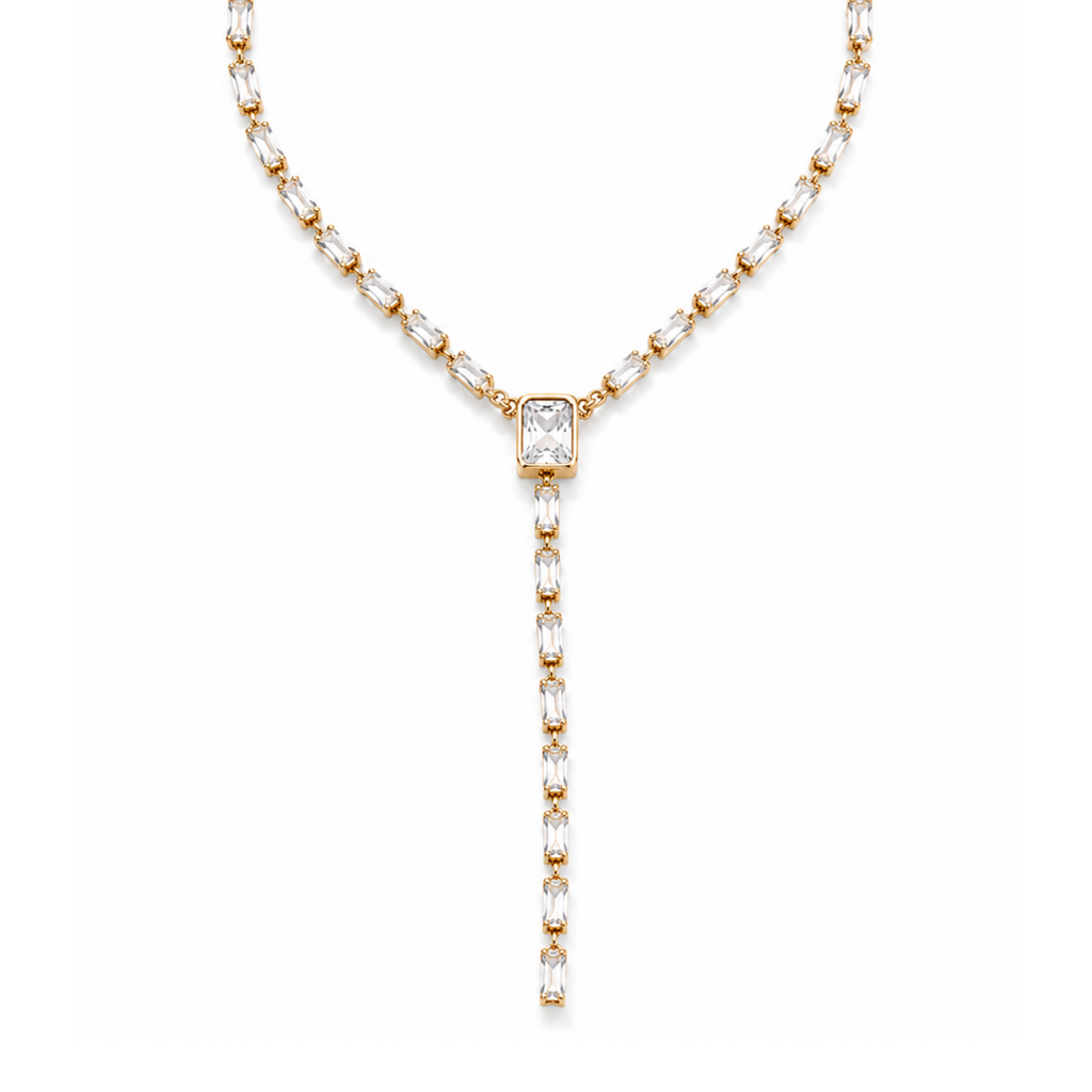 Collier pendentif zircons