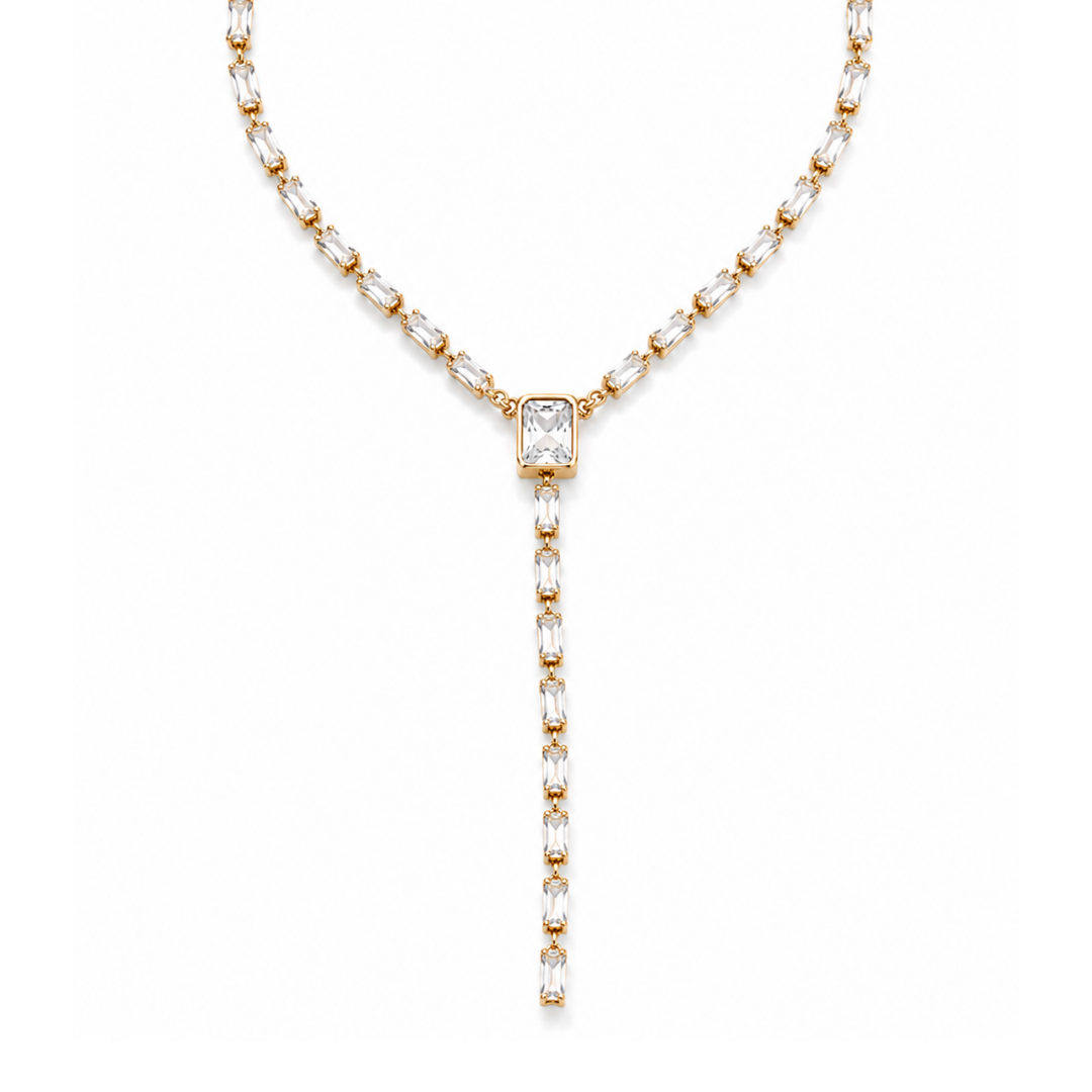 Collier pendentif zircons