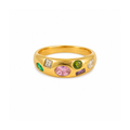 Bague Zircons multicolore